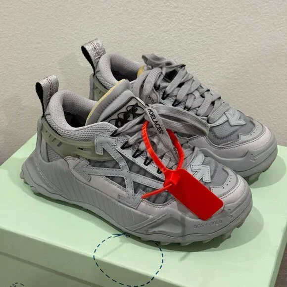 OFF WHITE GRAY SNEAKERS - Picture 2 of 9